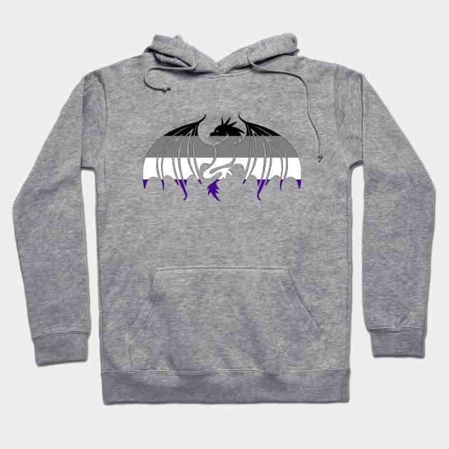 Asexual Pride Dragon Hoodie by EmrysMartigan